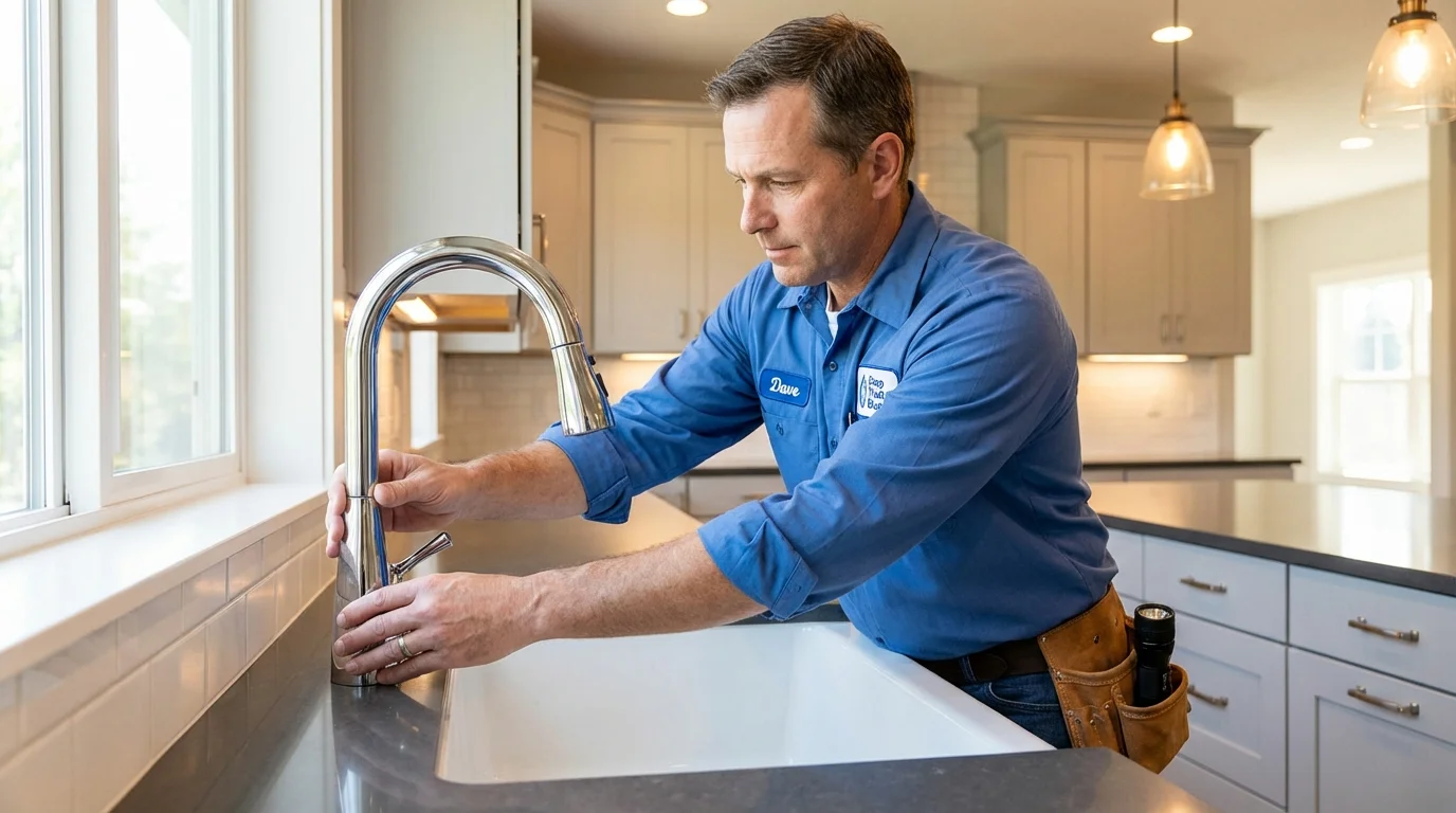 Kitchen faucet installation by Johns Plumbing LLC in Pima
