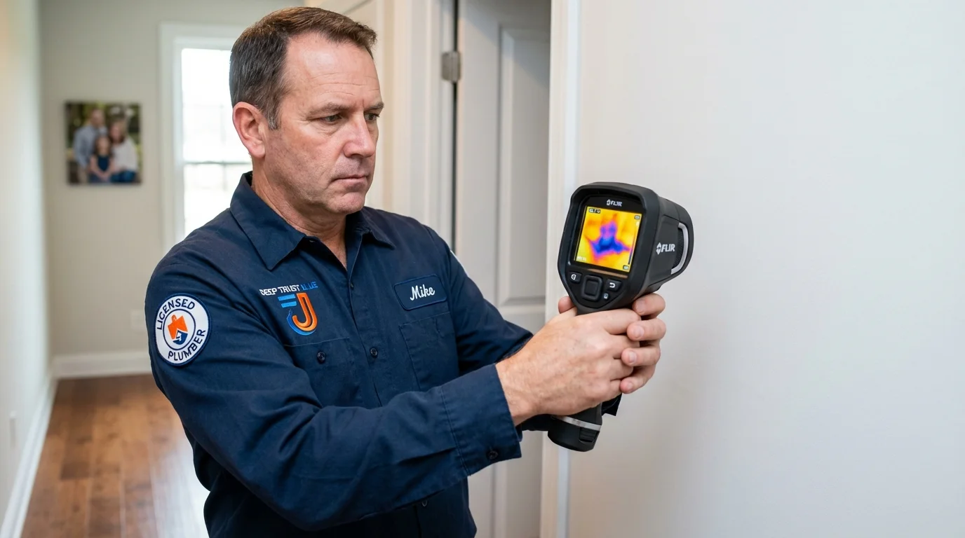 Thermal imaging leak detection by Johns Plumbing LLC in Pima